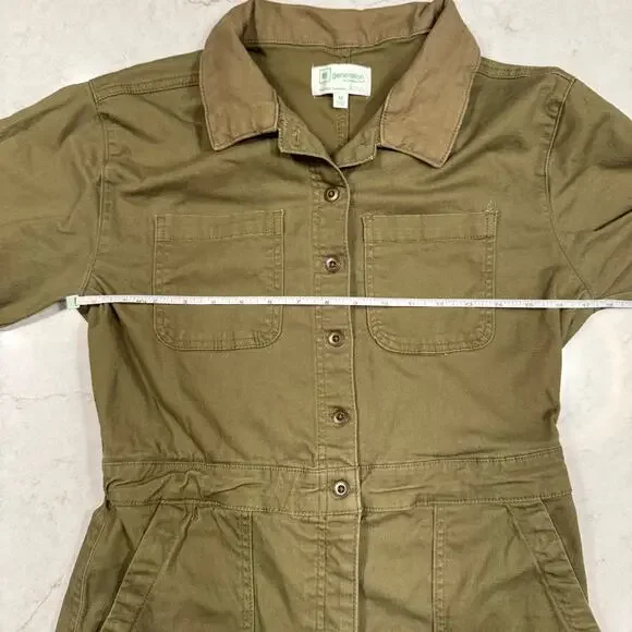 Green Jumpsuit Women’s Medium Utility Gorpcore Military St Patricks Shamrock - Picture 9 of 16